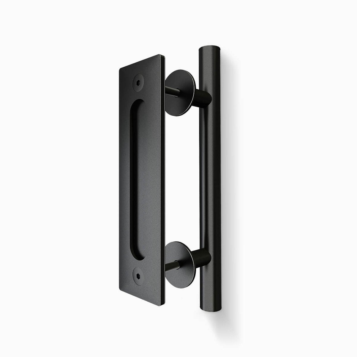 Barn Door Flush Pull & Pull Handle by Zanda - Entry - Point - 5700.BLK - Zanda