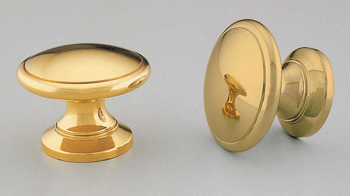 BK44 Brass Convex Knob By Kethy - Entry - Point - BK44/31 - BRG - Kethy