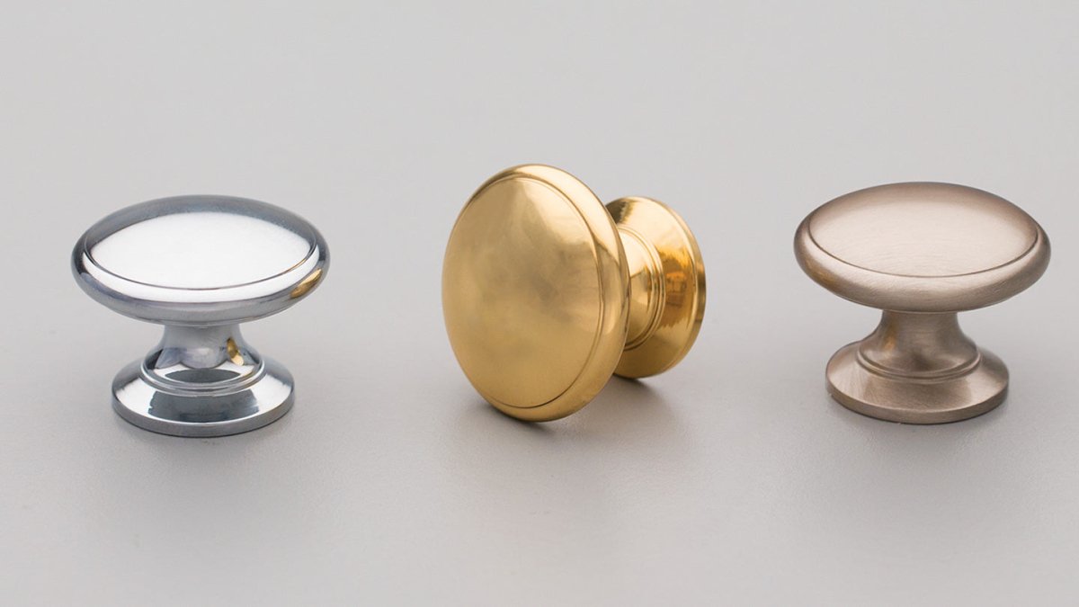 BK44 Brass Convex Knob By Kethy - Entry - Point - BK44/31 - BRG - Kethy