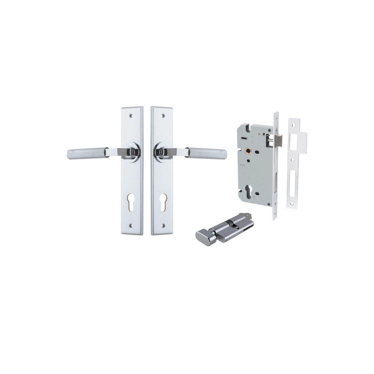 Brunswick Lever - Chamfered Backplate - Entry - Point - 11796KENTR60KT - Iver