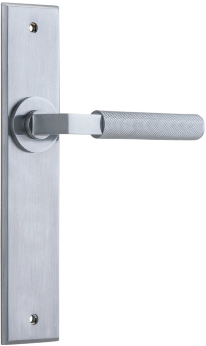 Brunswick Lever - Chamfered Backplate - Entry - Point - 12296 - Iver