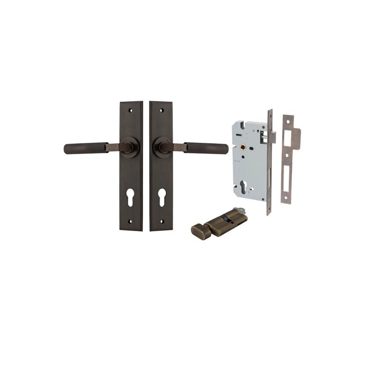 Brunswick Lever - Chamfered Backplate By Iver - Entry - Point - 14796KENTR60KT - Iver