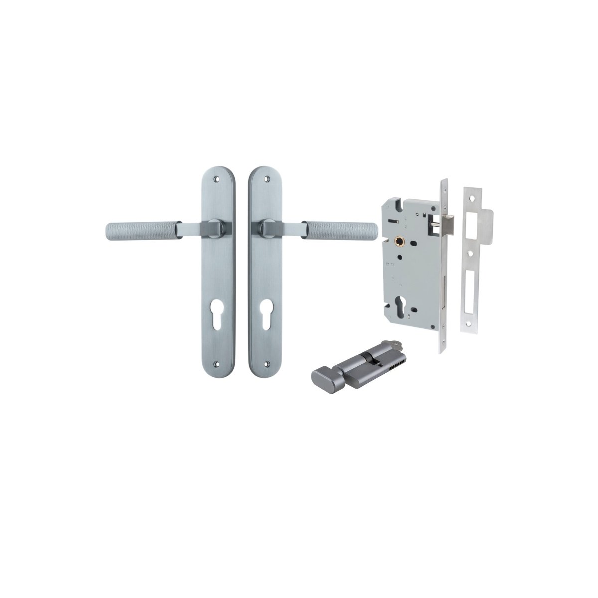 Brunswick Lever - Oval Backplate - Entry - Point - 12268KENTR60KT - Iver