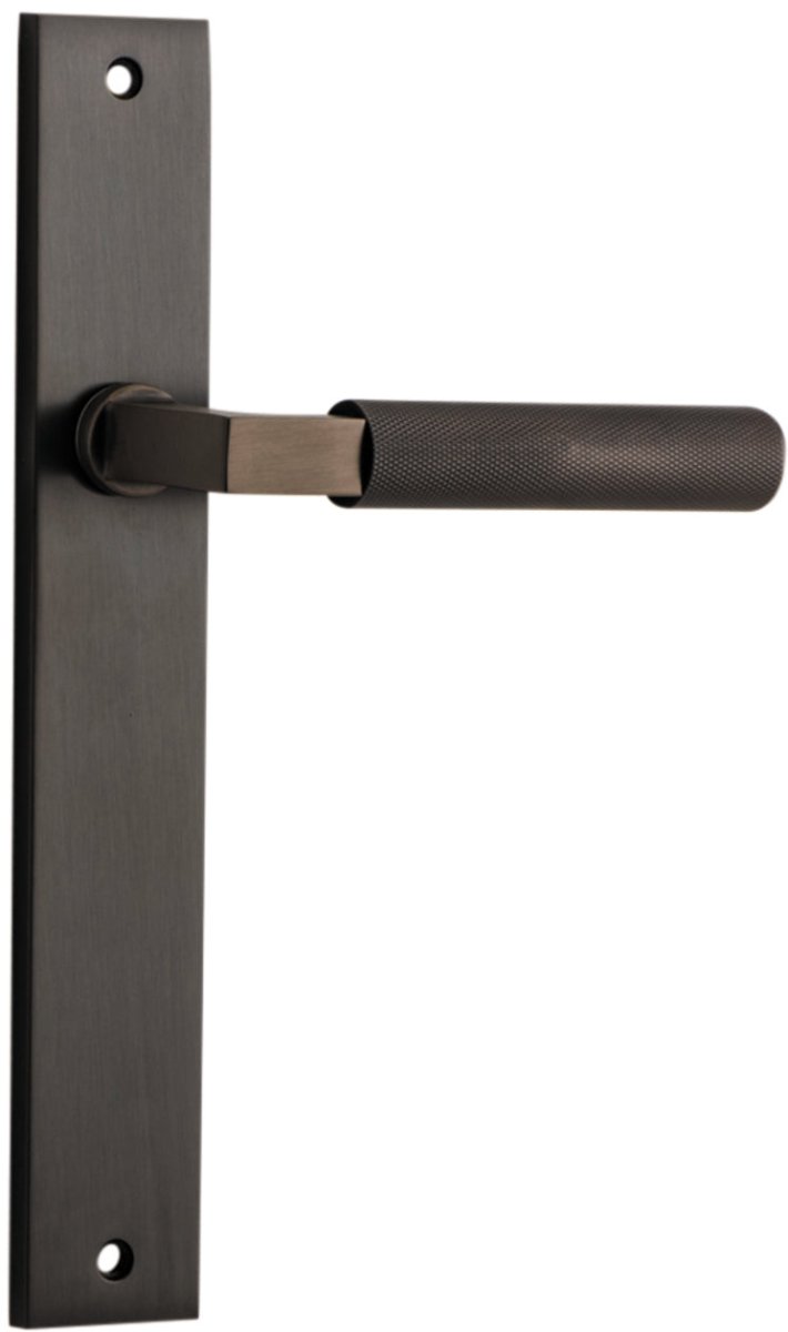 Brunswick Lever - Rectangular Backplate - Entry - Point - 10752 - Iver