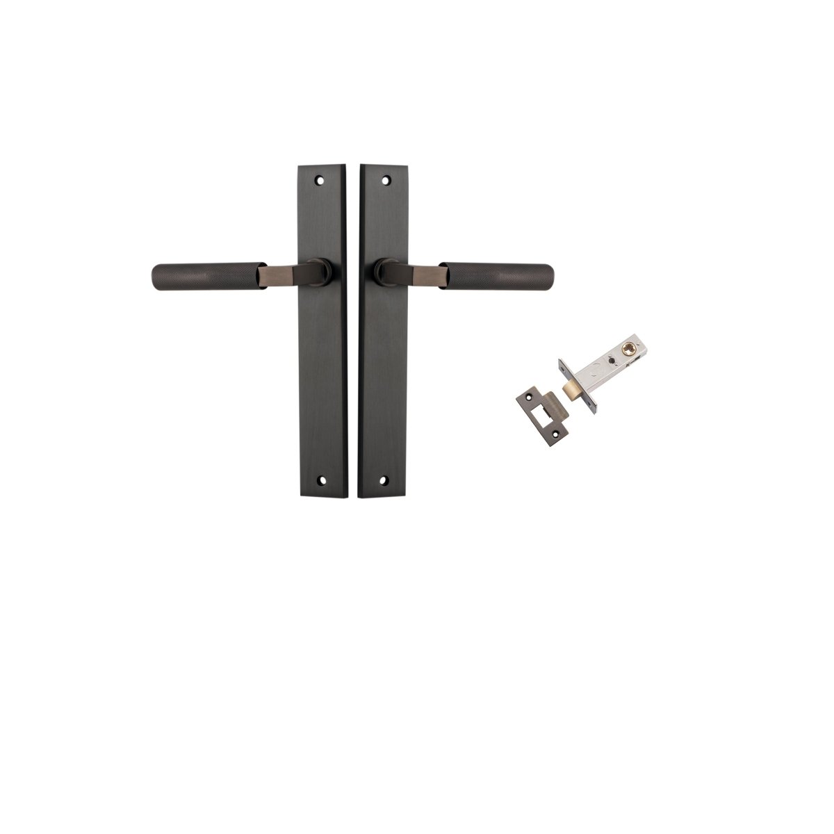 Brunswick Lever - Rectangular Backplate - Entry - Point - 10752KPASS60 - Iver