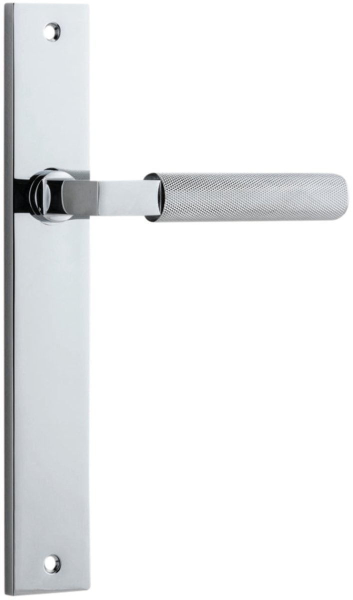 Brunswick Lever - Rectangular Backplate - Entry - Point - 11752 - Iver