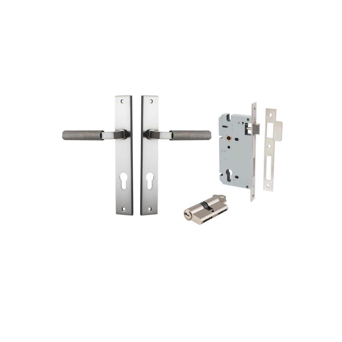 Brunswick Lever - Rectangular Backplate - Entry - Point - 14752KENTR60KK - Iver