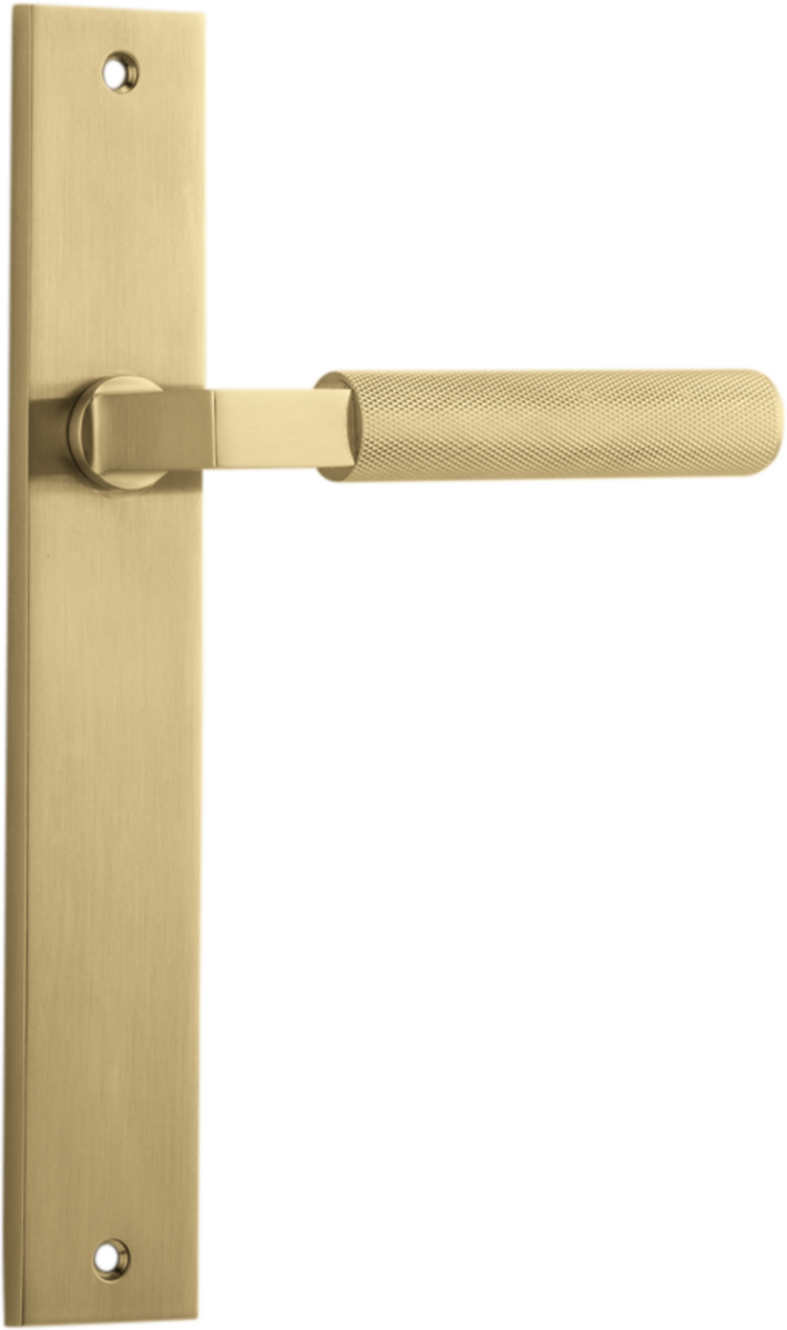 Brunswick Lever - Rectangular Backplate By Iver - Entry - Point - 16252 - Iver