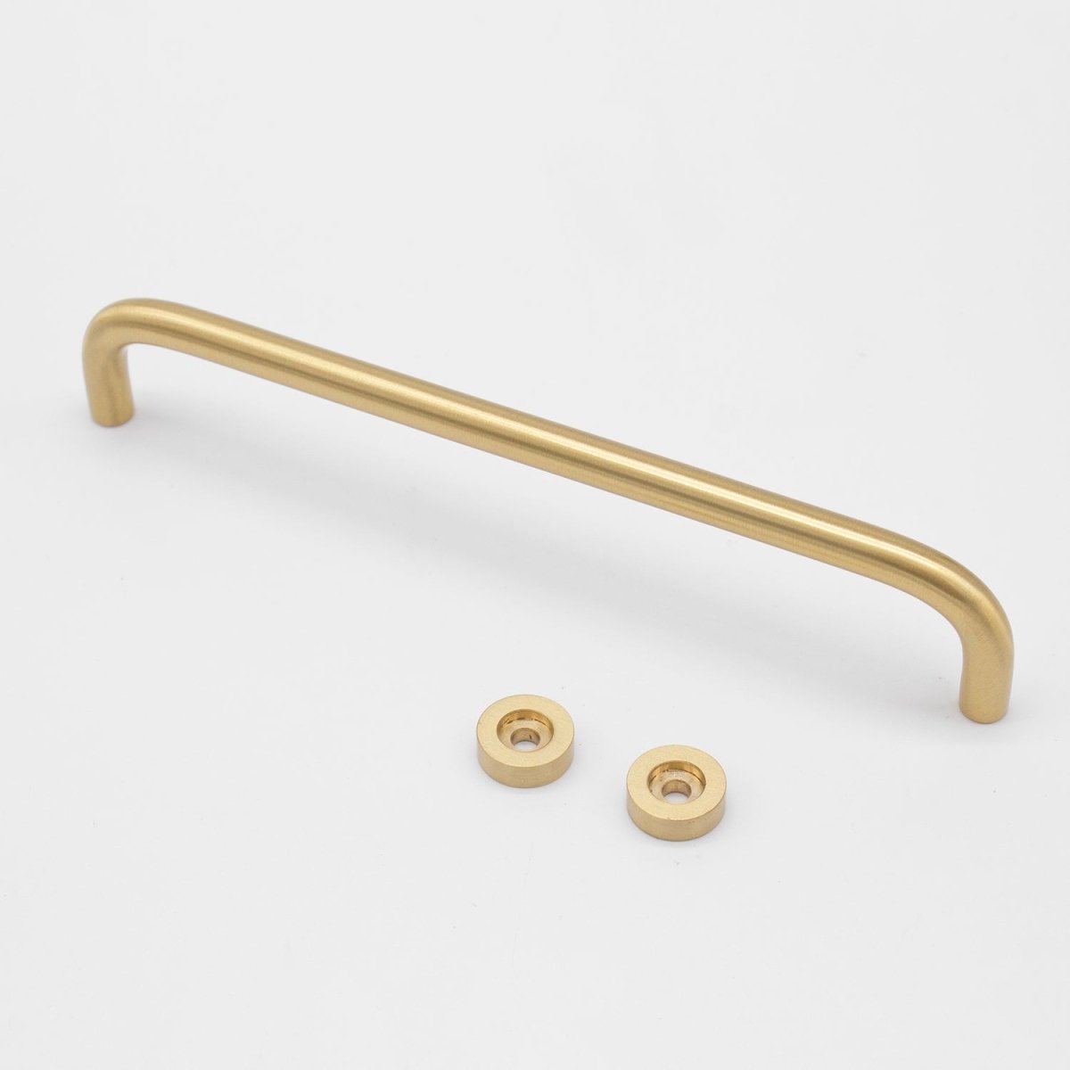 Brushed Brass Arched Pull - Daphne - Manovella - Entry - Point - CABDAP430BB - Manovella