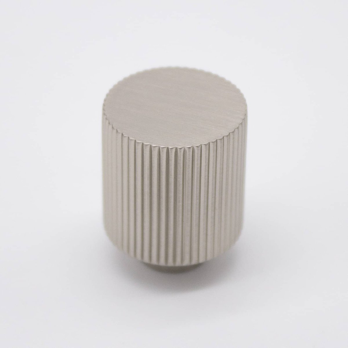 Brushed Nickel Fluted Knob - Rhea - Manovella - Entry - Point - CABRHE20BN - Manovella