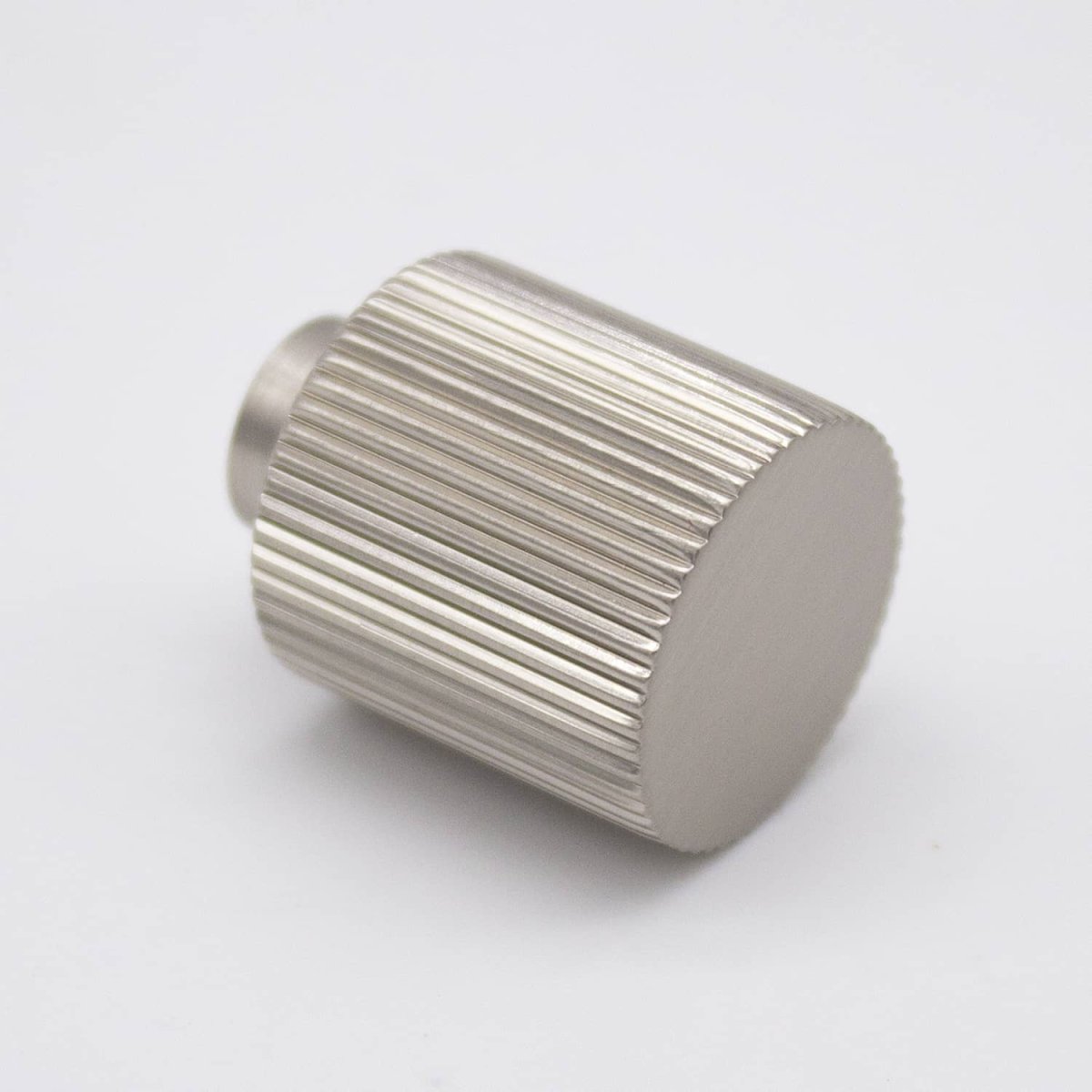 Brushed Nickel Fluted Knob - Rhea - Manovella - Entry - Point - CABRHE20BN - Manovella