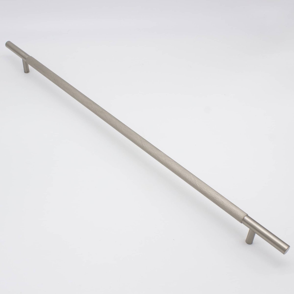 Brushed Nickel Knurled Drawer Pull - Charmian - Manovella - Entry - Point - CABCHA500BN - Manovella