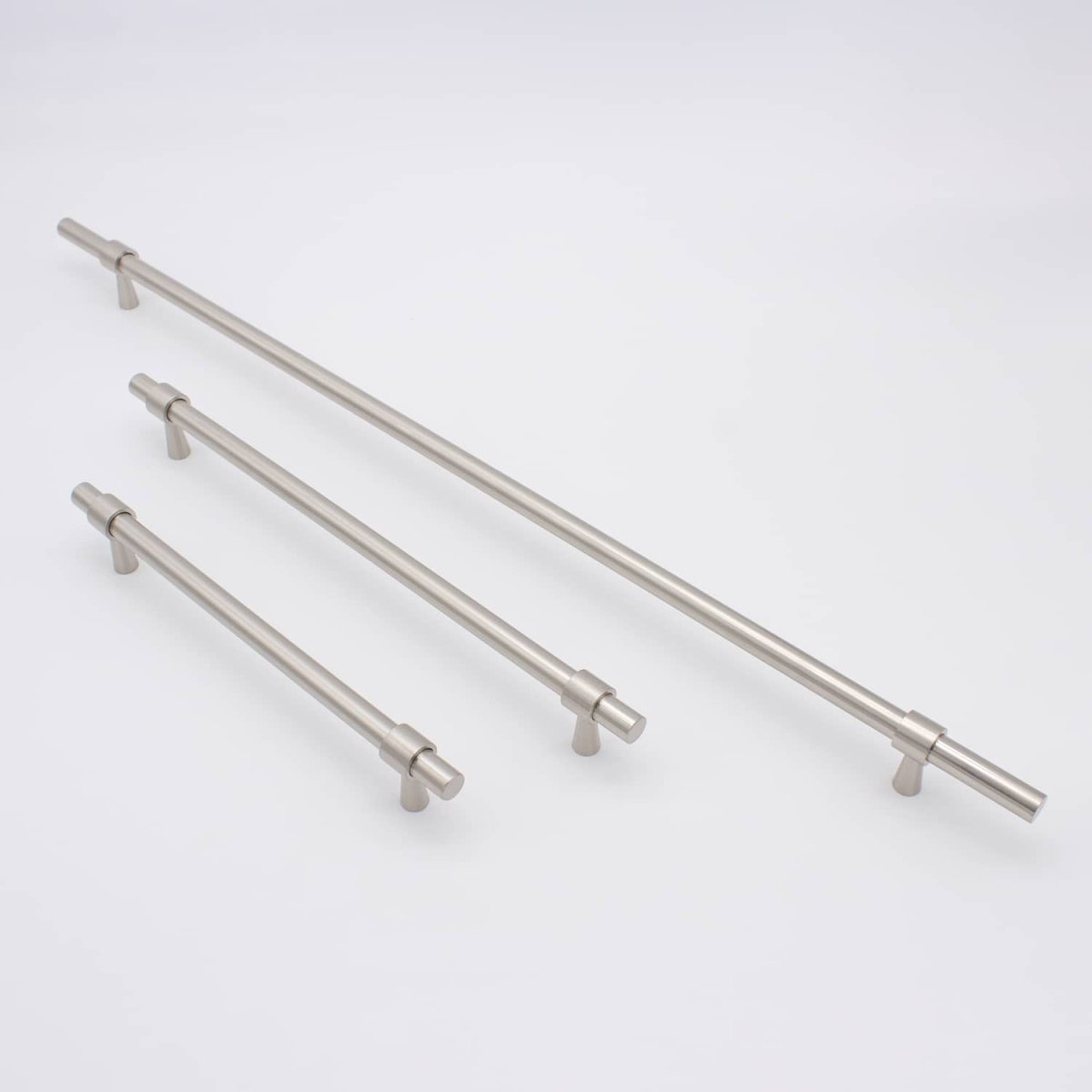 Brushed Nickel Timeless Pull - Phoebe - Manovella - Entry - Point - CABPHO200BN - Manovella