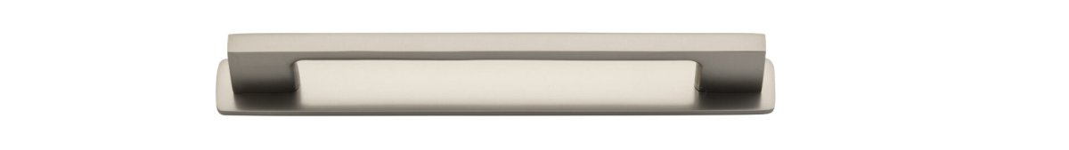 Cali Cabinet Pull + Backplate - Entry Point - Iver - Satin Nickel - Cabinet Pulls