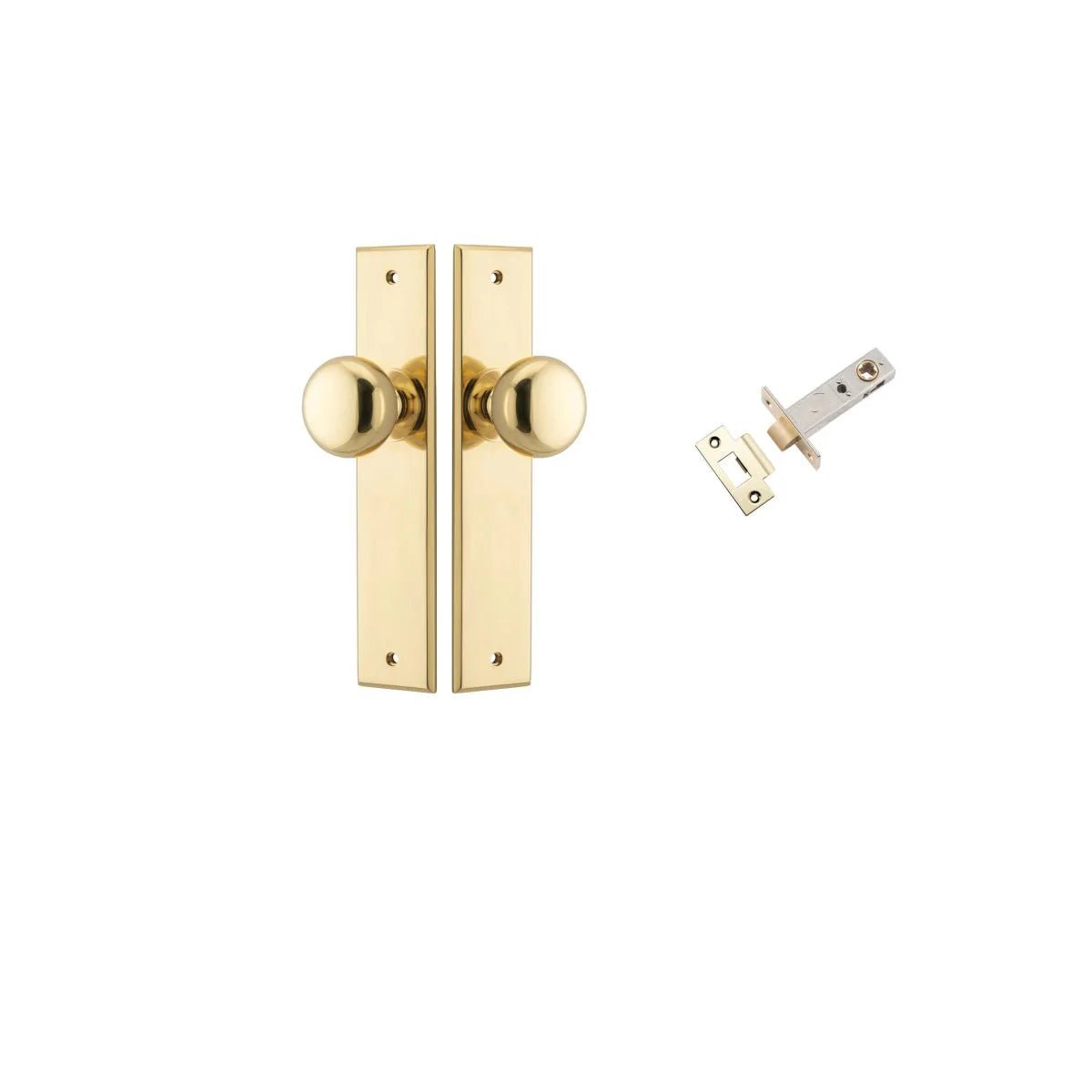 Cambridge Knob - Chamfered Backplate - Entry - Point - 10446KPASS60 - Iver