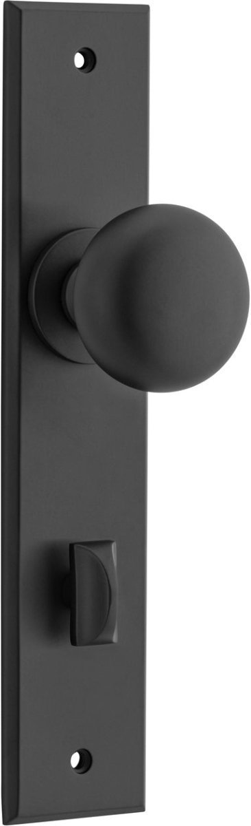 Cambridge Knob - Chamfered Backplate - Entry - Point - 12946P85 - Iver