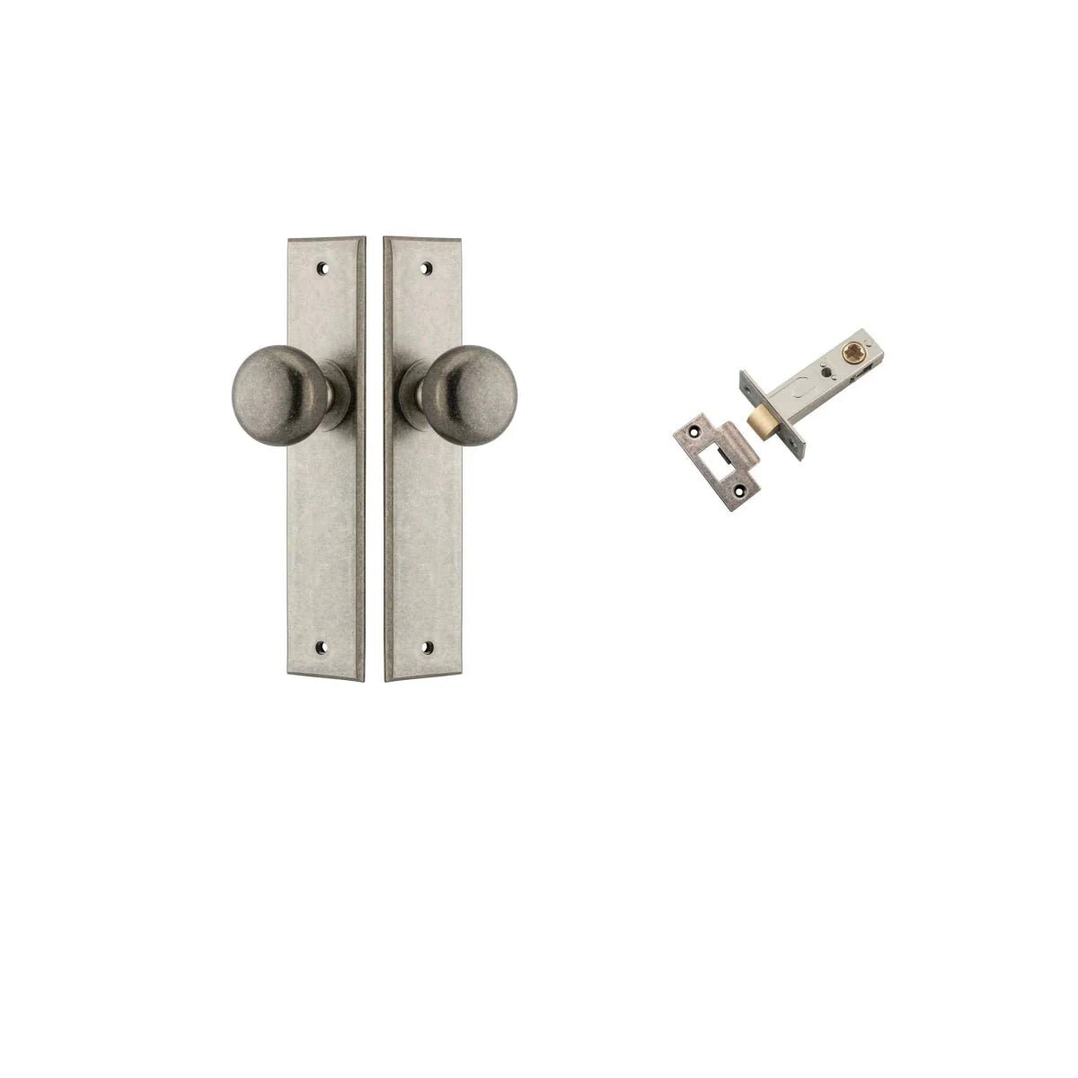 Cambridge Knob - Chamfered Backplate - Entry - Point - 13946KPASS60 - Iver