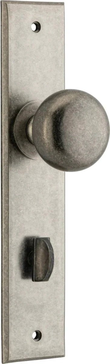 Cambridge Knob - Chamfered Backplate - Entry - Point - 13946P85 - Iver