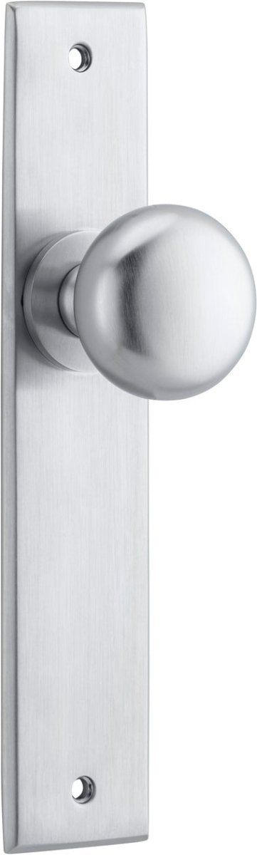 Cambridge Knob - Chamfered Backplate - Entry - Point - 15446KPASS60 - Iver