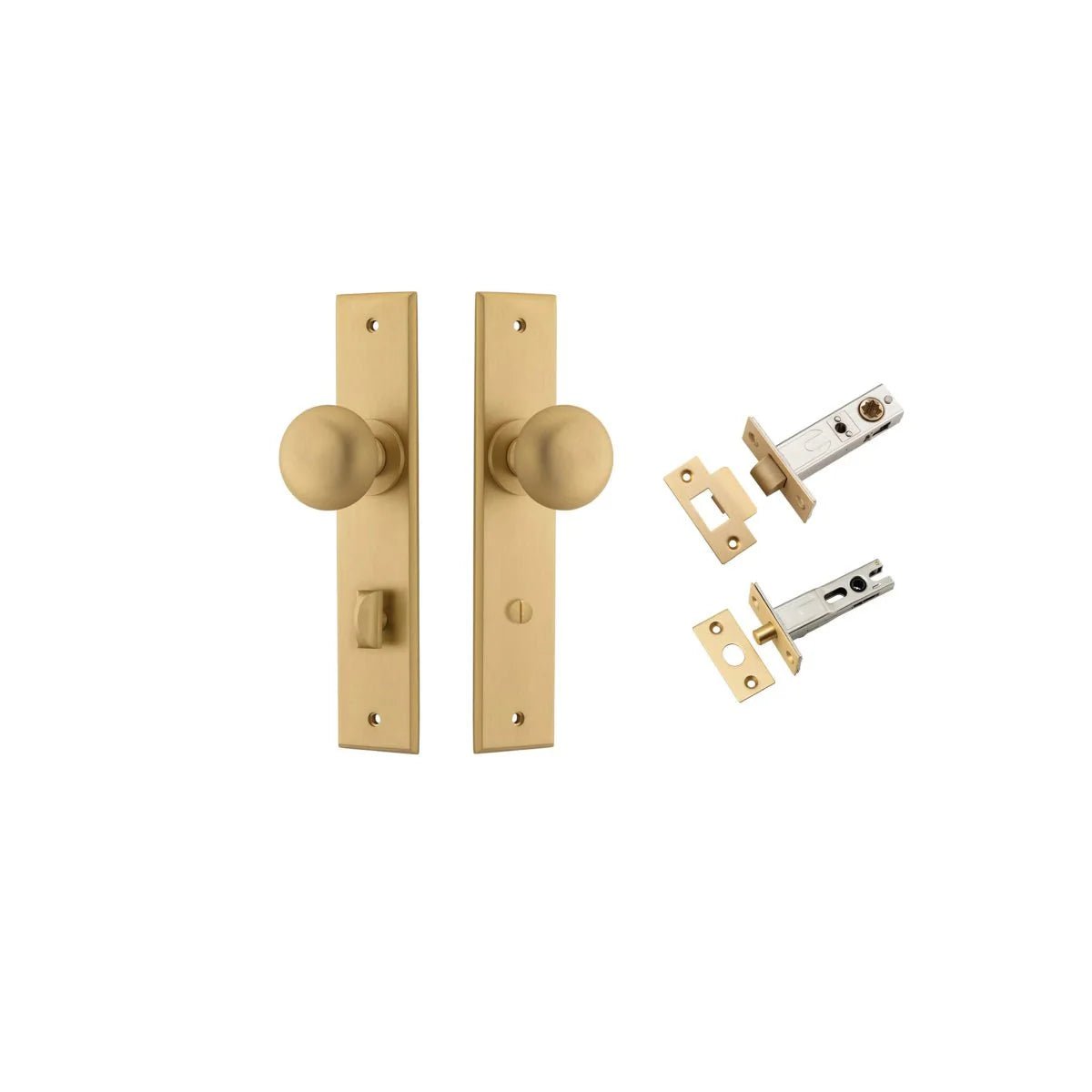 Cambridge Knob - Chamfered Backplate - Entry - Point - 15446KPRIV60 - Iver