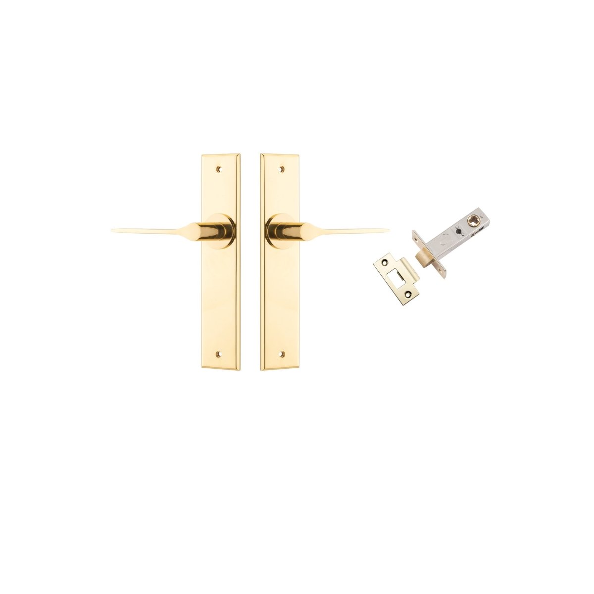 Como Lever - Chamfered Backplate - Entry - Point - 10258KPASS60 - Iver