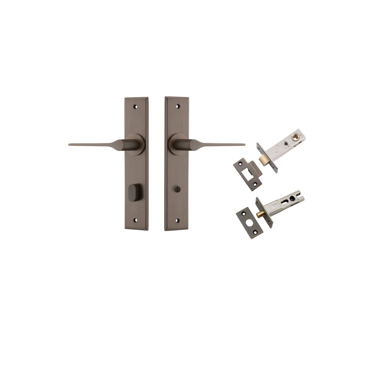 Como Lever - Chamfered Backplate - Entry - Point - 10758KPRIV60 - Iver