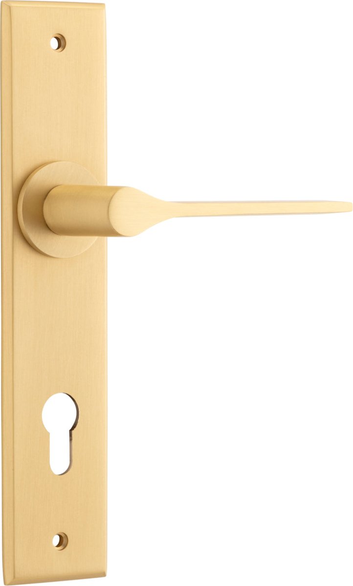 Como Lever - Chamfered Backplate - Entry - Point - 15258E85 - Iver