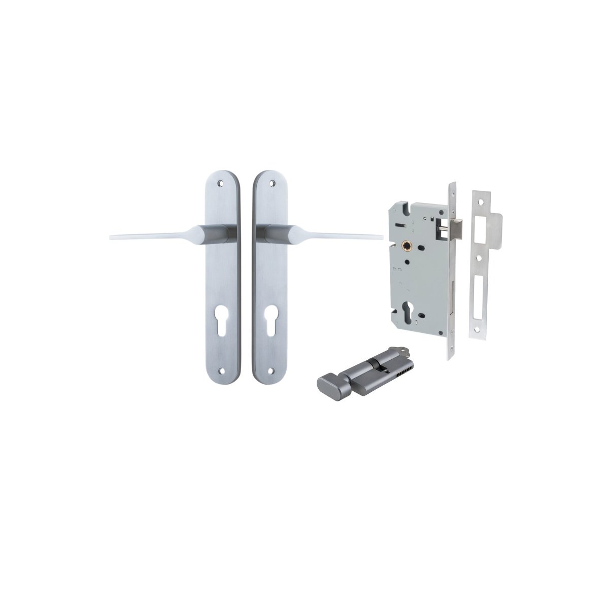 Como Lever - Oval Backplate - Entry - Point - 12270KENTR60KT - Iver