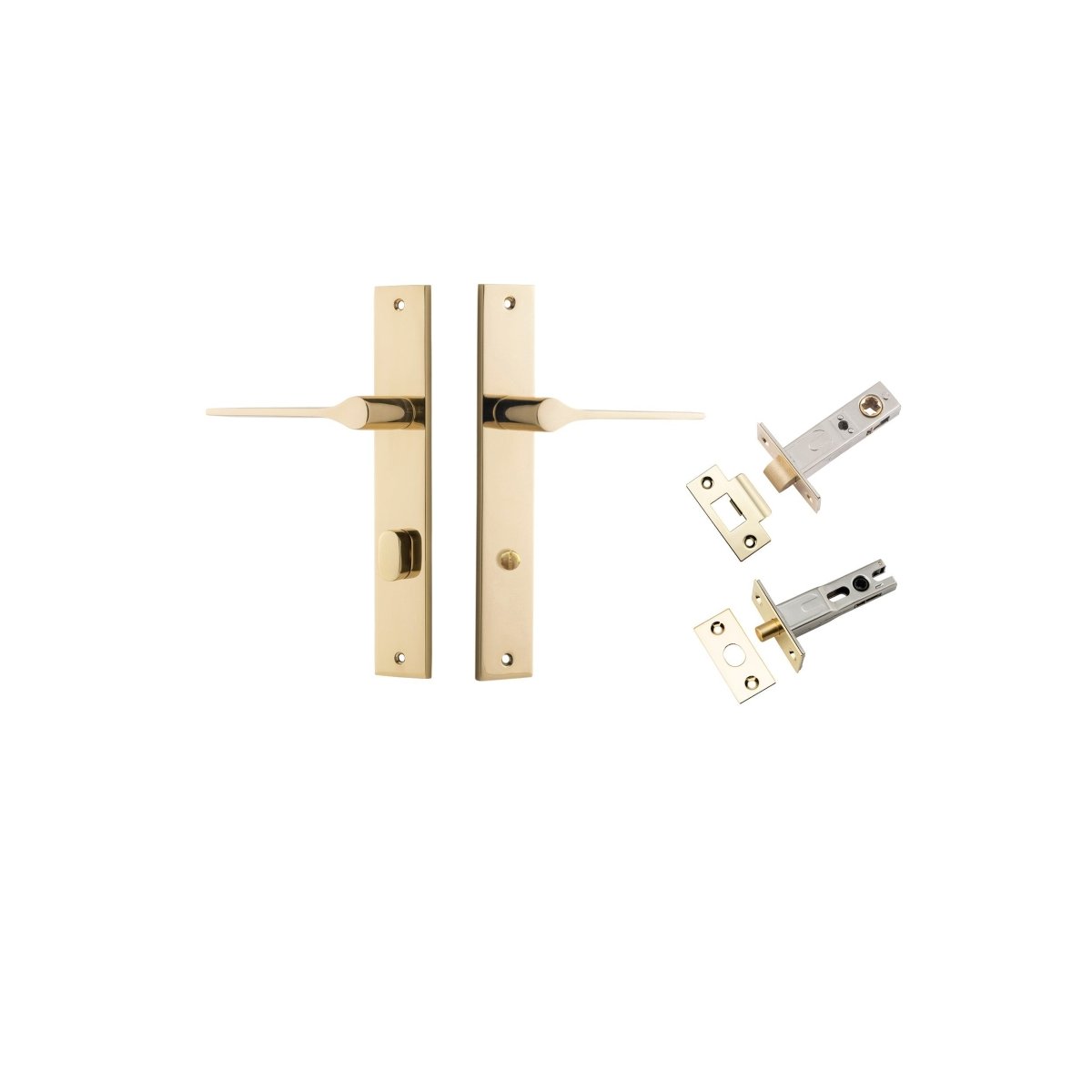 Como Lever - Rectangular Backplate - Entry - Point - 10254KPRIV60 - Iver