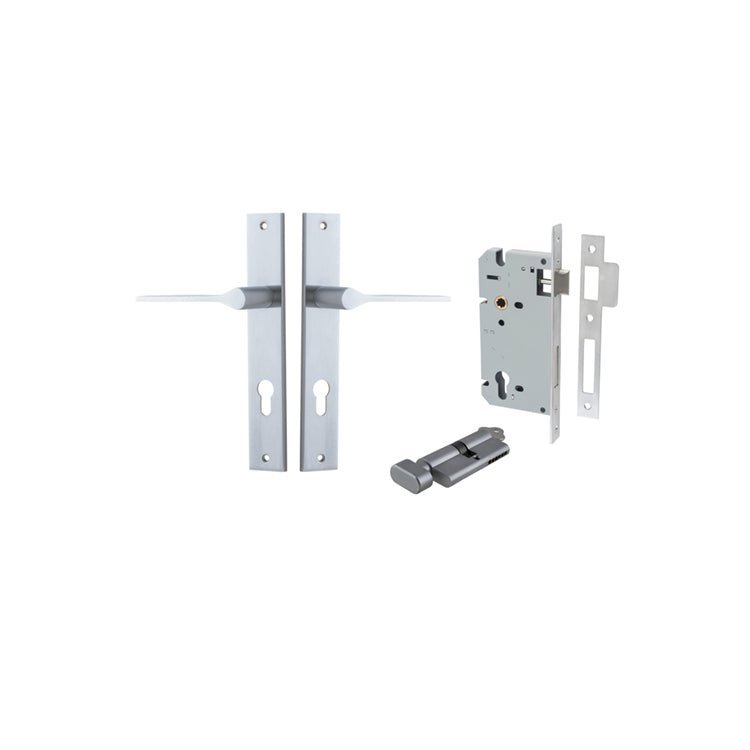 Como Lever - Rectangular Backplate - Entry - Point - 12254KENTR60KT - Iver