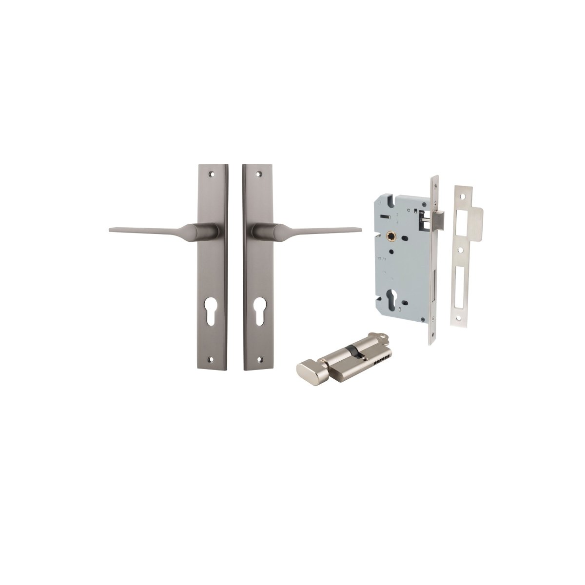 Como Lever - Rectangular Backplate - Entry - Point - 14754KENTR60KT - Iver