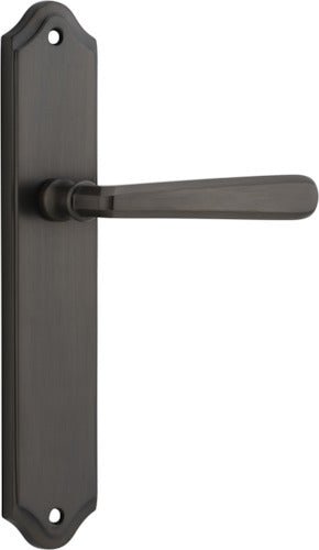 Copenhagen Lever - Shouldered Backplate - Entry Point - Iver - Signature Brass - Door Levers