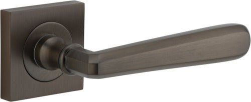 Copenhagen Lever - Square Rose - Ella Grace - Iver - Signature Brass - Door Levers