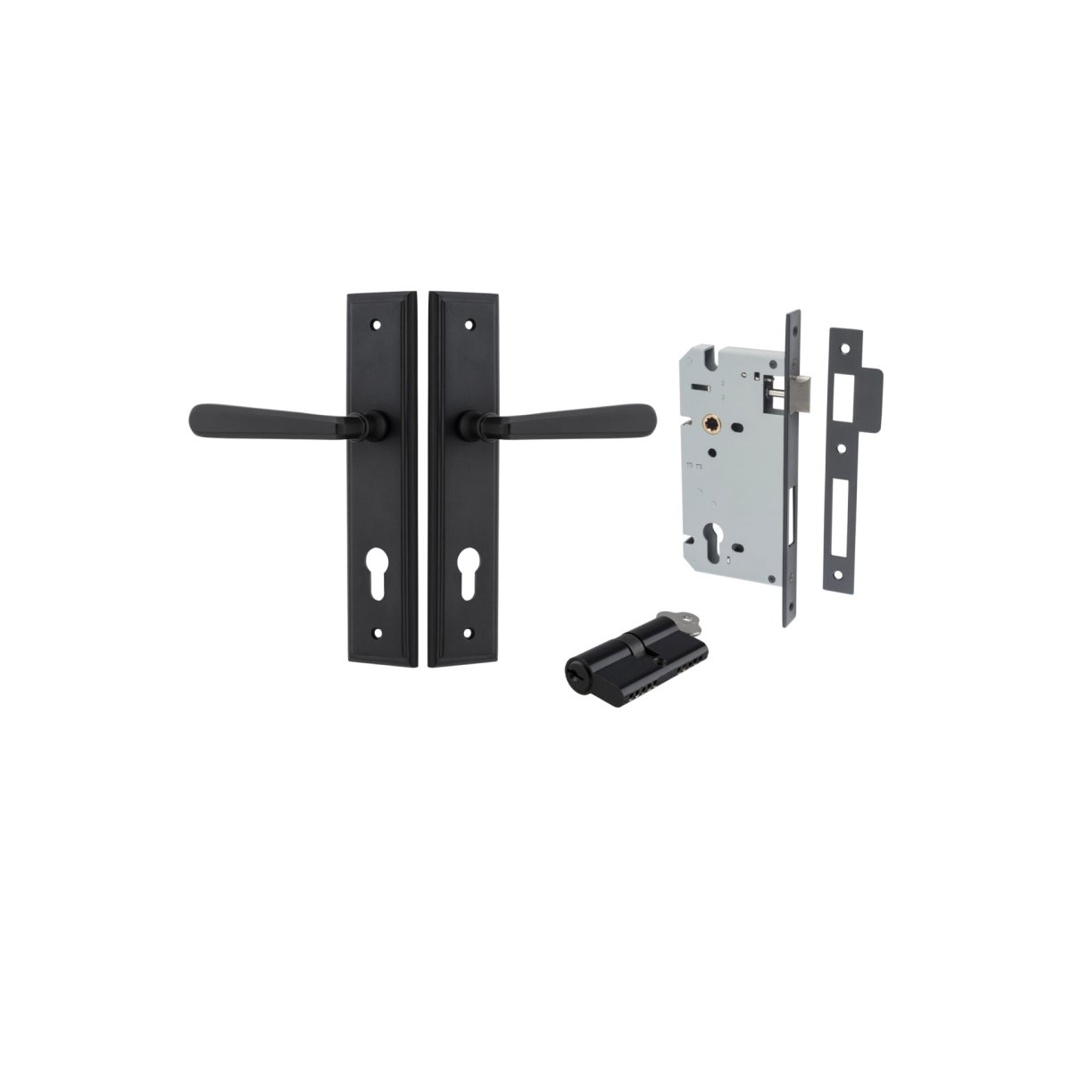 Copenhagen Lever - Stepped Backplate By Iver - Entry - Point - 12878KENTR60KK - Iver