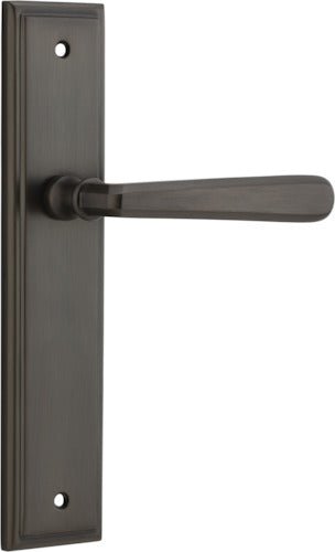 Copenhagen Lever - Stepped Backplate - Entry Point - Iver - Signature Brass - Door Levers