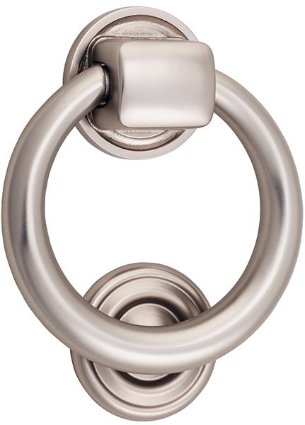 Door Knocker Ring - Entry Point - Iver - Satin Nickel - Door Knockers