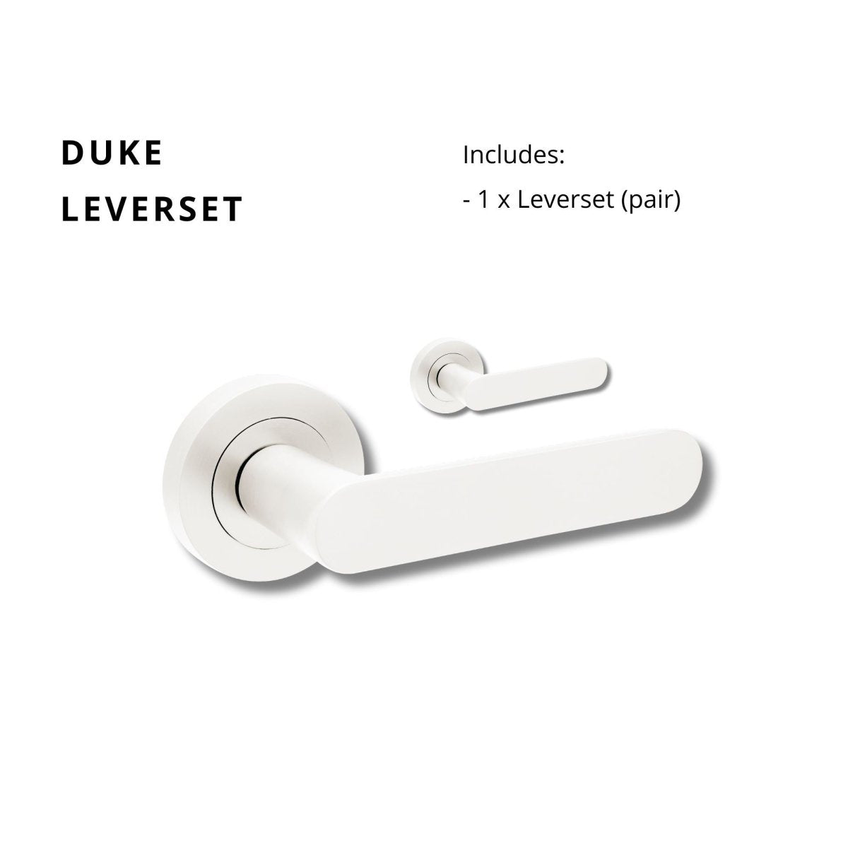 Duke Handle By Zanda - White - Entry - Point - 10090.WHT - Zanda