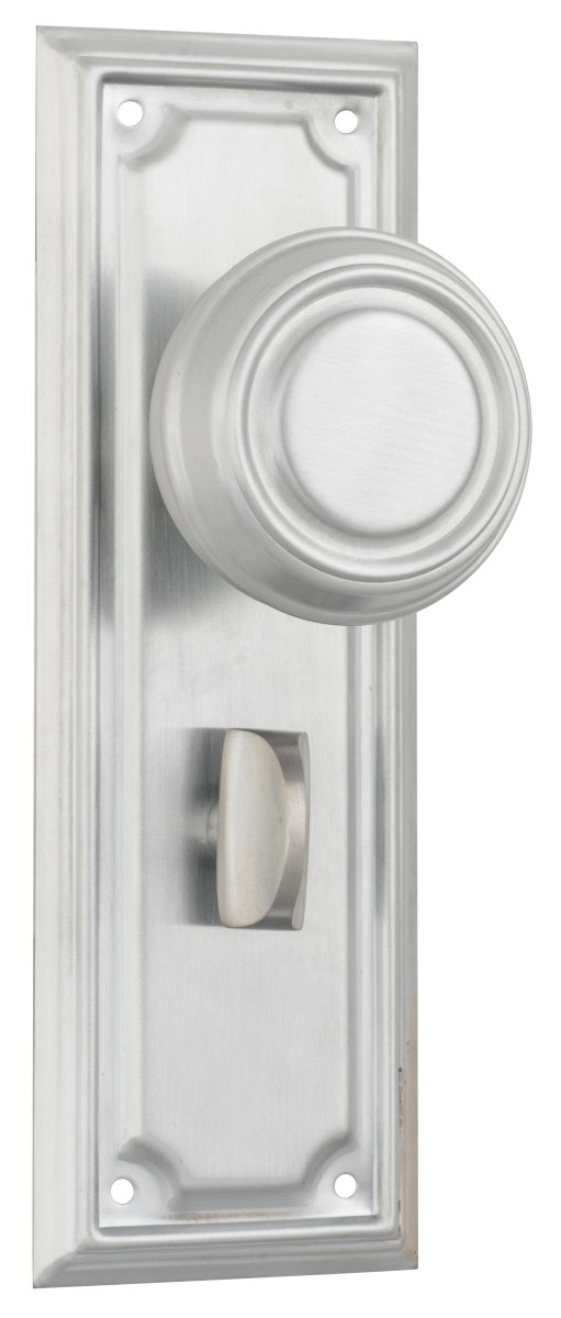 Edwardian Door Knob - Long Backplate by Tradco - Entry - Point - 9760P - Tradco