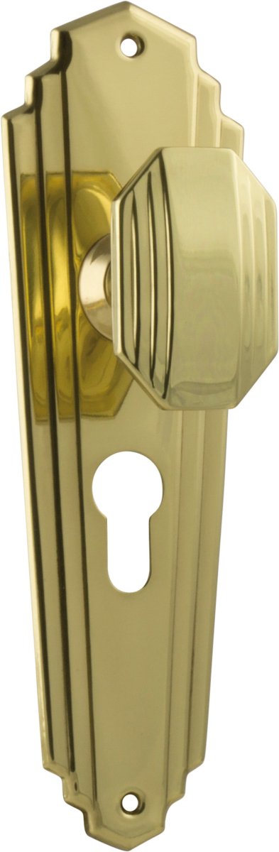 Elwood Art Deco Door Knob by Tradco - Entry - Point - 1070E - Tradco