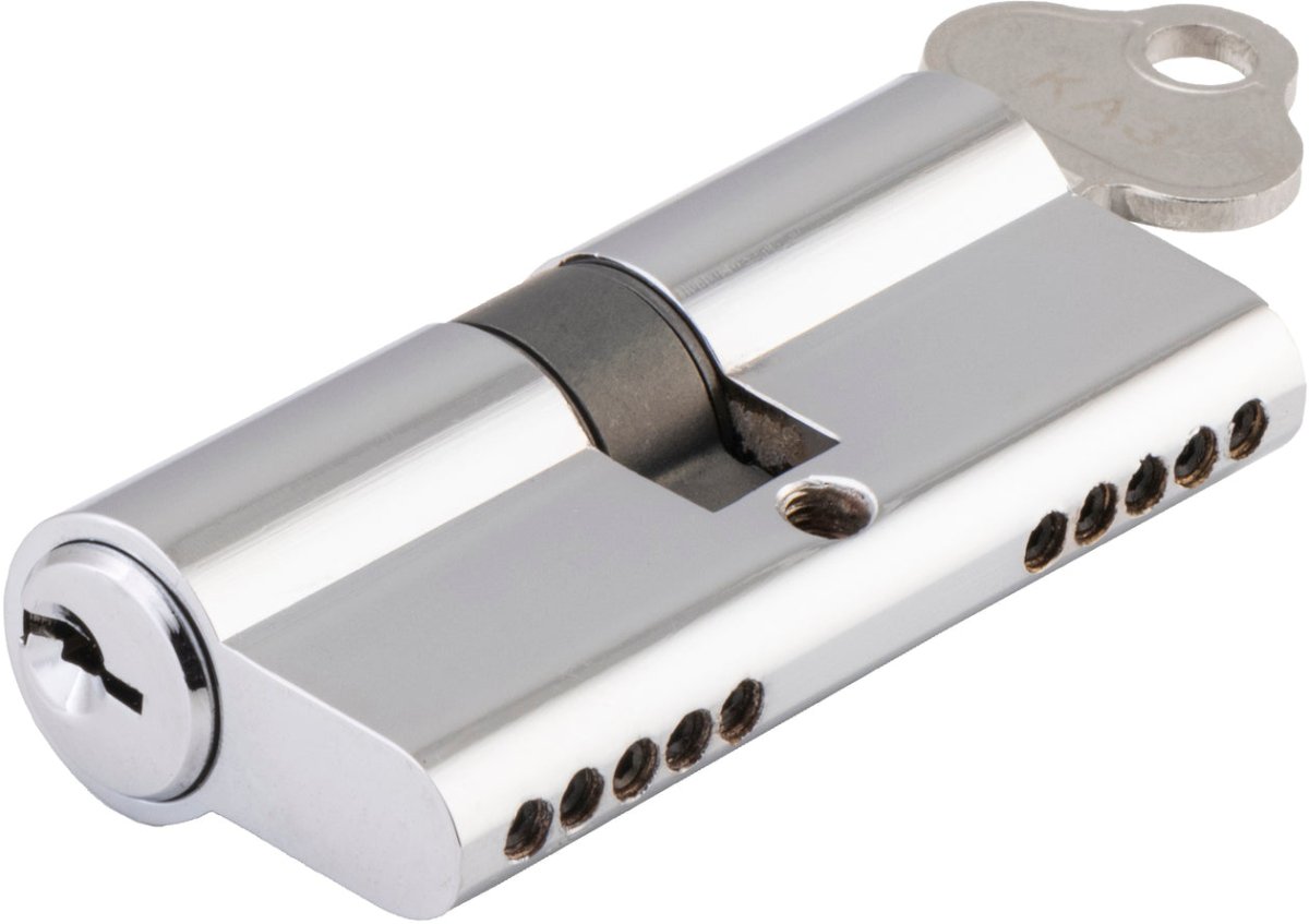 Euro Cylinder Dual Function (65mm) - Entry Point - Iver - Polished Chrome - Euro Cylinders