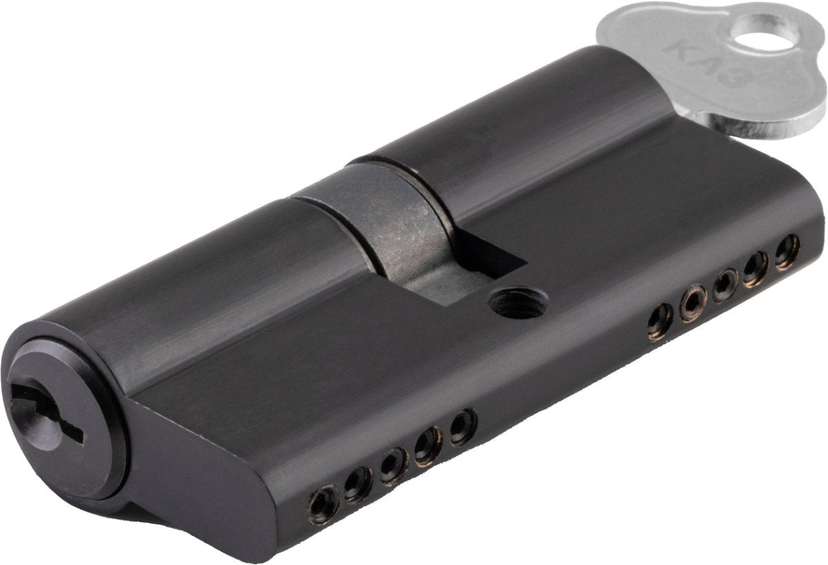 Euro Cylinder Dual Function (65mm) - Entry Point - Iver - Matt Black - Euro Cylinders