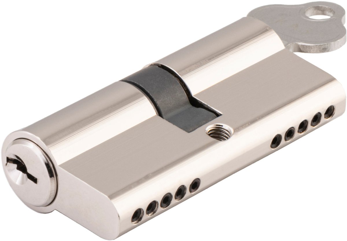 Euro Cylinder Dual Function (65mm) - Entry Point - Iver - Polished Nickel - Euro Cylinders