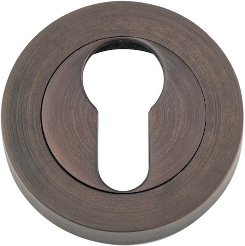 Euro Escutcheons - Round - Entry Point - Iver - Signature Brass - Escutcheons