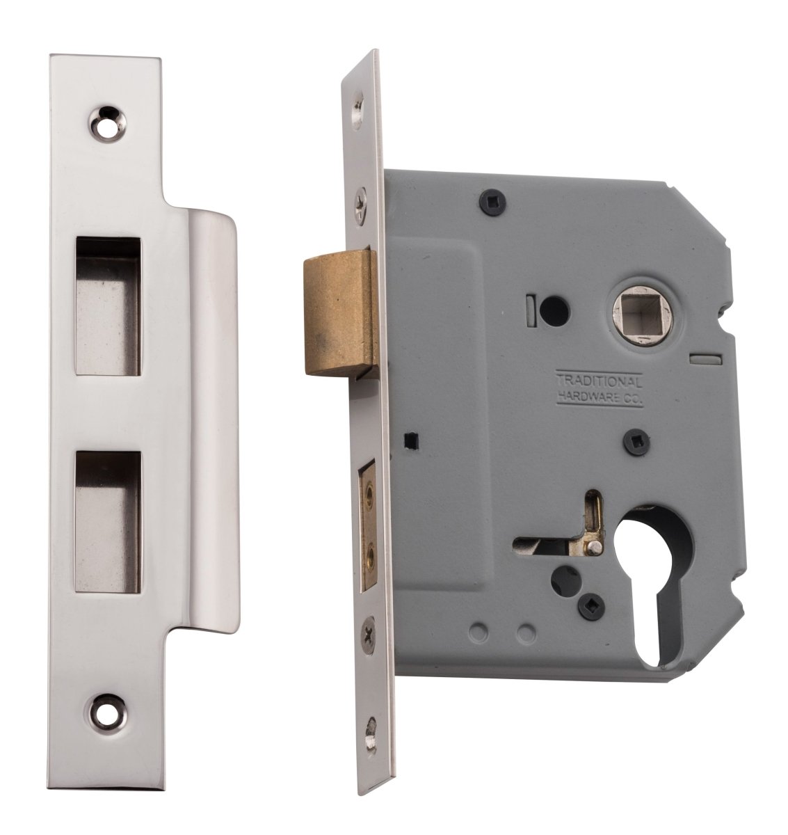 Euro Mortice Lock 46 & 57mm Backsets By Tradco - Entry - Point - 6163 - Tradco