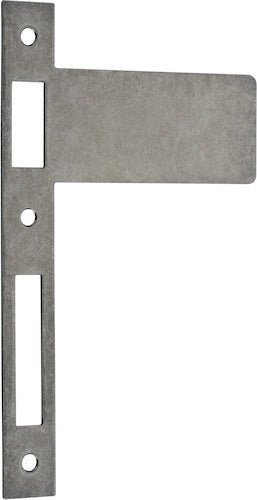 Extended Striker Plates - Entry Point - Iver - Distressed Nickel - External Locks