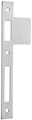 Extended Striker Plates - Entry Point - Iver - Brushed Chrome - External Locks