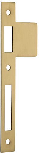 Extended Striker Plates - Entry Point - Iver - Brushed Brass - External Locks