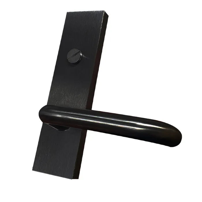 LOCKTON 'Square End' - EXT PLATE - EMERGENCY TURN & LEVER - *Matte BLACK*