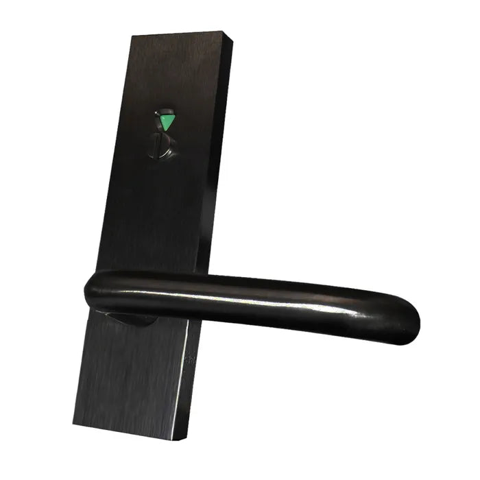 LOCKTON 'Square End' - EXT PLATE - EMERGENCY TURN, INDICATOR & LEVER - *Matte BLACK*