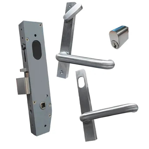 LOCKTON 23mm Mortice Lock KIT2 (ENTRANCE) - Inc. Lock, Furniture & Cylinder